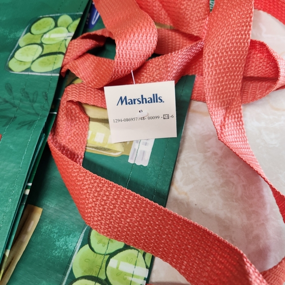 Homegoods TJMaxx Marshalls Viral Pickle Assortment Tote Bag Set of 2 Reusable - Picture 6 of 10